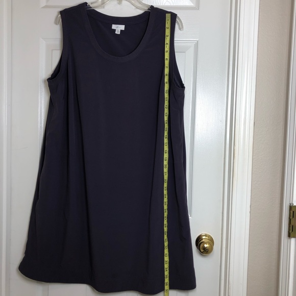 J.Jill Fit On the Go Purple 2 Zipper Side Pockets Travel Tank Dres 1X - Picture 7 of 11